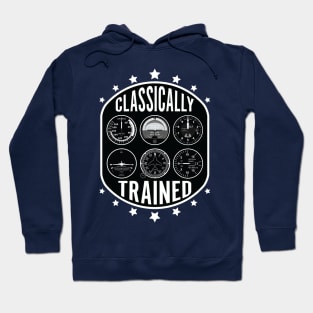 Classically Trained pilot aviation six pack Hoodie